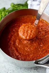 Roasted Garlic, Onion and Basil Pasta Sauce 