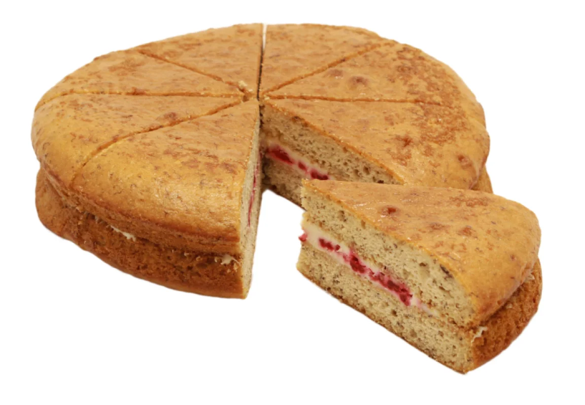 Banana Bread Pizza with Raspberry Icing